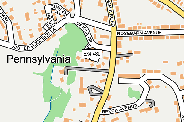 EX4 4SL map - OS OpenMap – Local (Ordnance Survey)
