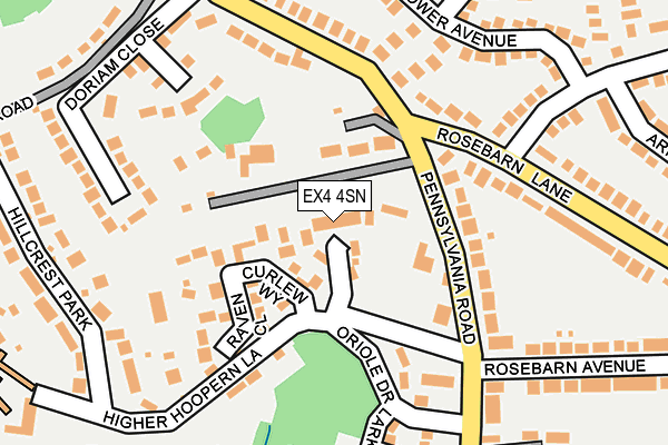 EX4 4SN map - OS OpenMap – Local (Ordnance Survey)