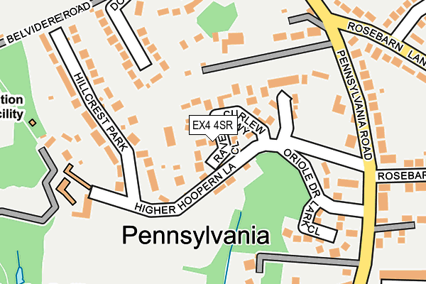 EX4 4SR map - OS OpenMap – Local (Ordnance Survey)