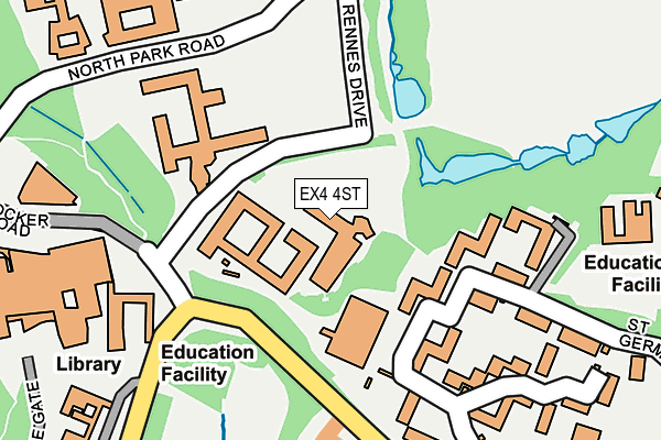 EX4 4ST map - OS OpenMap – Local (Ordnance Survey)