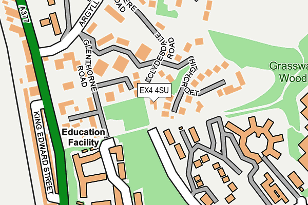 EX4 4SU map - OS OpenMap – Local (Ordnance Survey)