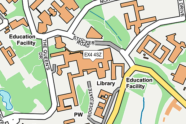 EX4 4SZ map - OS OpenMap – Local (Ordnance Survey)