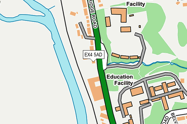 EX4 5AD map - OS OpenMap – Local (Ordnance Survey)