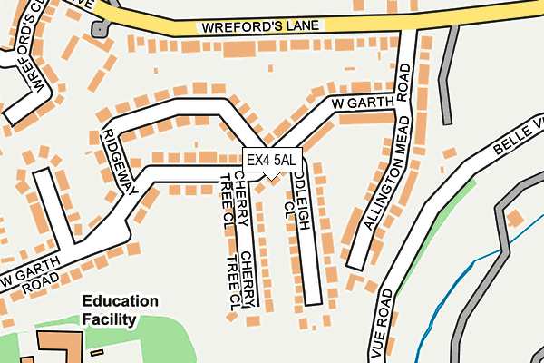 EX4 5AL map - OS OpenMap – Local (Ordnance Survey)