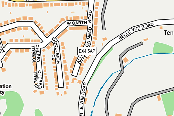 EX4 5AP map - OS OpenMap – Local (Ordnance Survey)