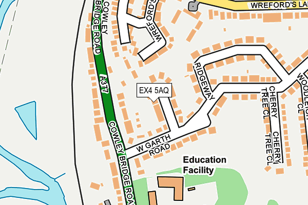 EX4 5AQ map - OS OpenMap – Local (Ordnance Survey)