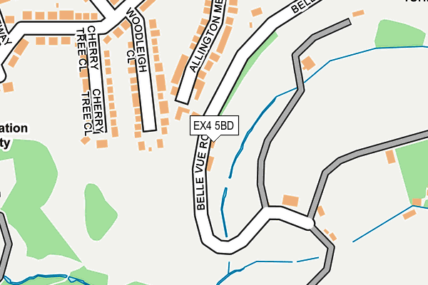 EX4 5BD map - OS OpenMap – Local (Ordnance Survey)