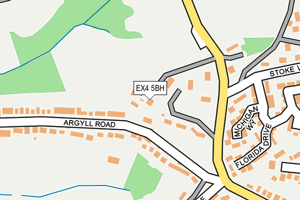 EX4 5BH map - OS OpenMap – Local (Ordnance Survey)