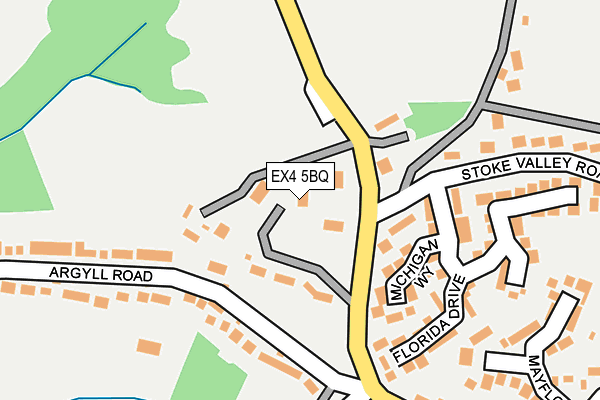 EX4 5BQ map - OS OpenMap – Local (Ordnance Survey)