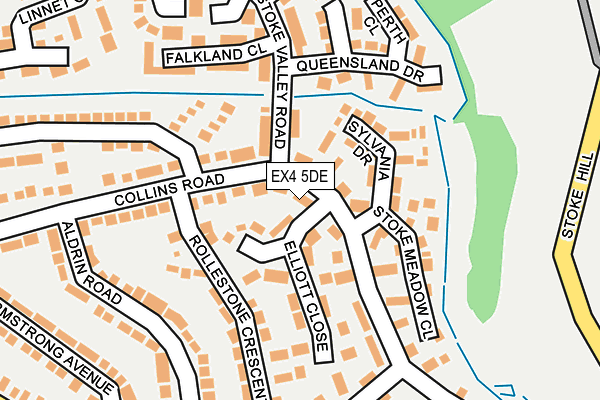 EX4 5DE map - OS OpenMap – Local (Ordnance Survey)