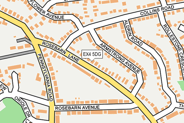 EX4 5DG map - OS OpenMap – Local (Ordnance Survey)