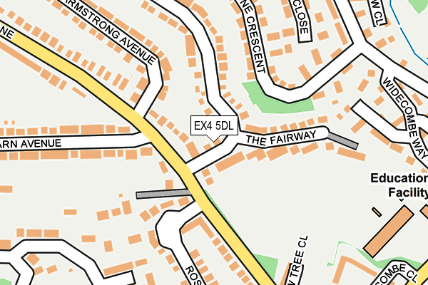 EX4 5DL map - OS OpenMap – Local (Ordnance Survey)