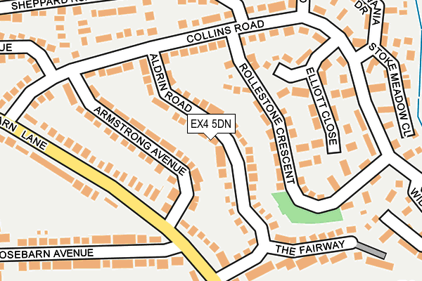 EX4 5DN map - OS OpenMap – Local (Ordnance Survey)