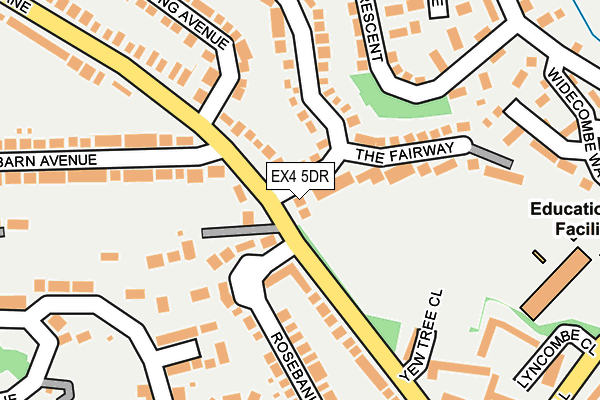 EX4 5DR map - OS OpenMap – Local (Ordnance Survey)