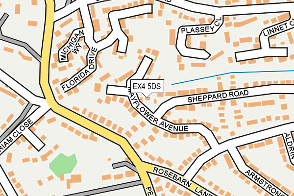 EX4 5DS map - OS OpenMap – Local (Ordnance Survey)