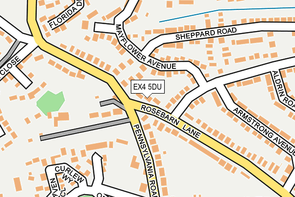 EX4 5DU map - OS OpenMap – Local (Ordnance Survey)