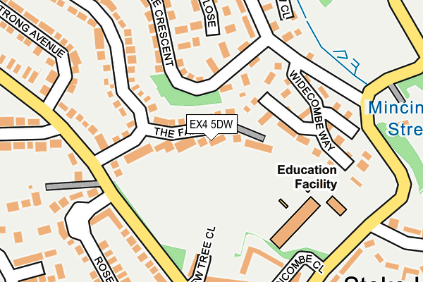 EX4 5DW map - OS OpenMap – Local (Ordnance Survey)