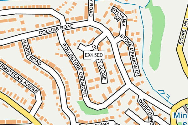 EX4 5ED map - OS OpenMap – Local (Ordnance Survey)