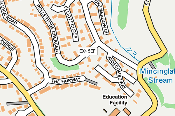 EX4 5EF map - OS OpenMap – Local (Ordnance Survey)