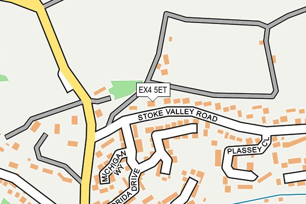 EX4 5ET map - OS OpenMap – Local (Ordnance Survey)