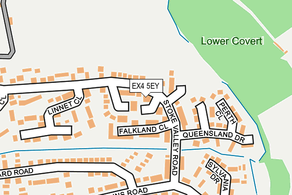 EX4 5EY map - OS OpenMap – Local (Ordnance Survey)