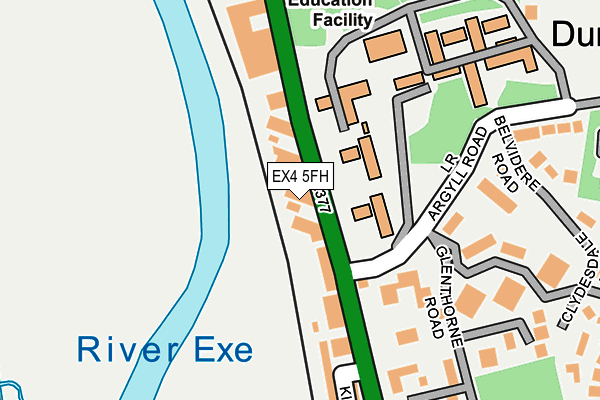 EX4 5FH map - OS OpenMap – Local (Ordnance Survey)