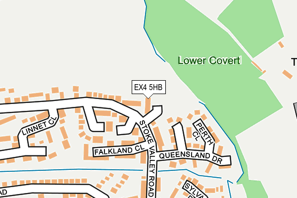 EX4 5HB map - OS OpenMap – Local (Ordnance Survey)