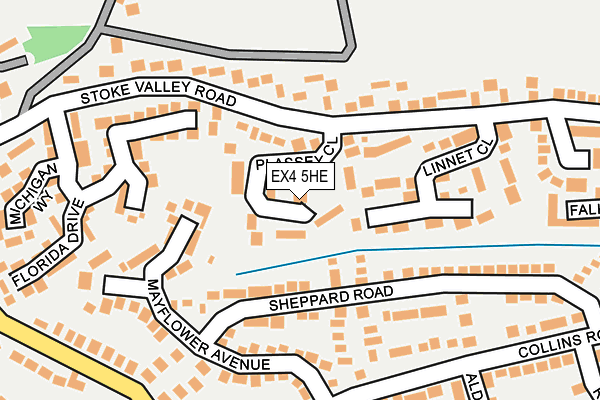 EX4 5HE map - OS OpenMap – Local (Ordnance Survey)