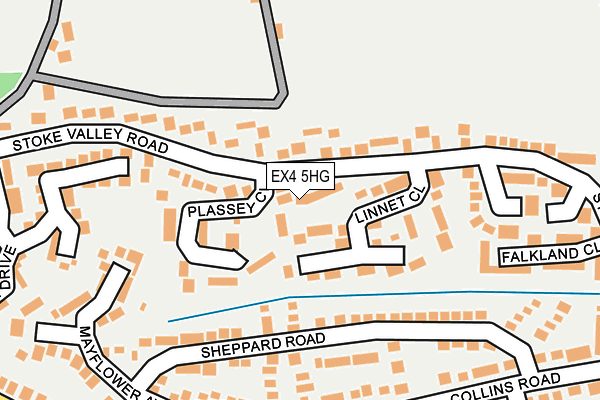 EX4 5HG map - OS OpenMap – Local (Ordnance Survey)