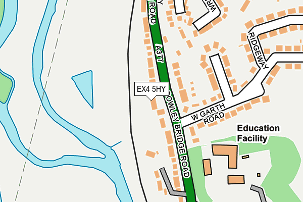 EX4 5HY map - OS OpenMap – Local (Ordnance Survey)