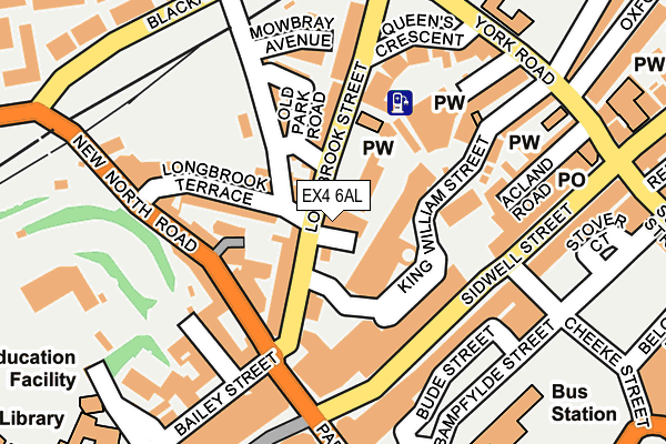 EX4 6AL map - OS OpenMap – Local (Ordnance Survey)