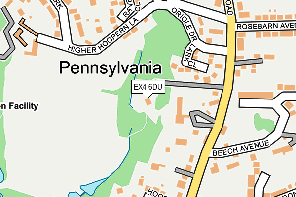 EX4 6DU map - OS OpenMap – Local (Ordnance Survey)