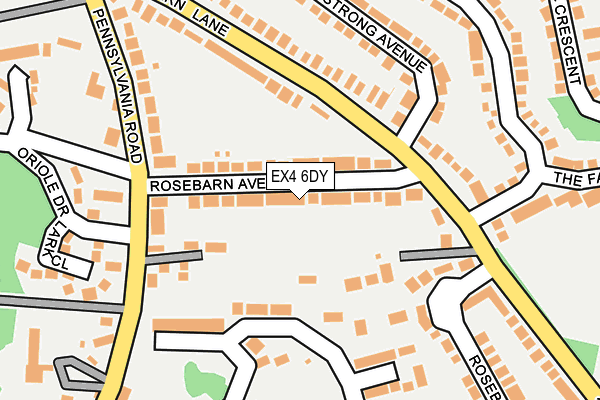 EX4 6DY map - OS OpenMap – Local (Ordnance Survey)