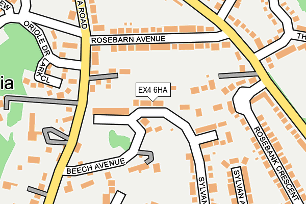 EX4 6HA map - OS OpenMap – Local (Ordnance Survey)