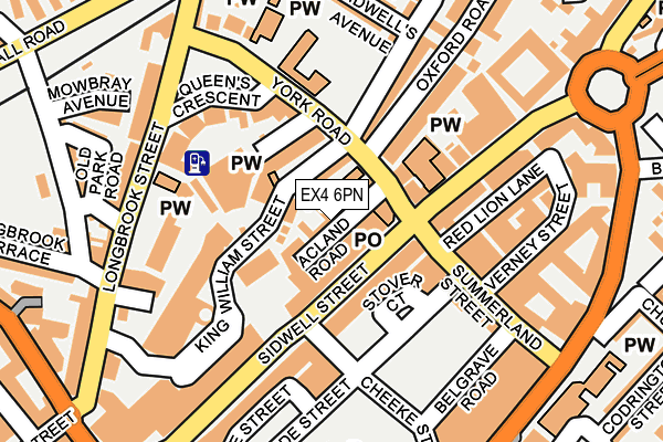 EX4 6PN map - OS OpenMap – Local (Ordnance Survey)