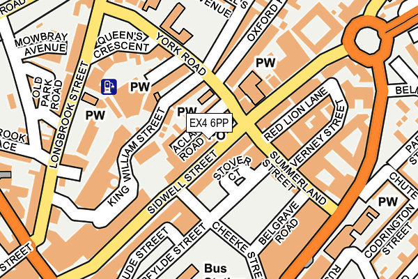 EX4 6PP map - OS OpenMap – Local (Ordnance Survey)