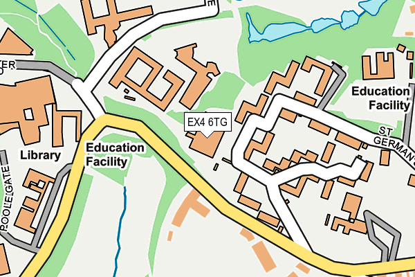 EX4 6TG map - OS OpenMap – Local (Ordnance Survey)