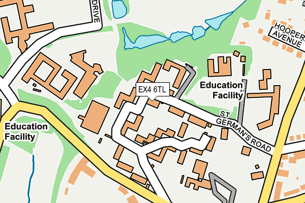 EX4 6TL map - OS OpenMap – Local (Ordnance Survey)