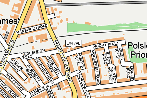 EX4 7AL map - OS OpenMap – Local (Ordnance Survey)