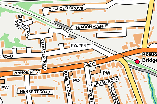 EX4 7BN map - OS OpenMap – Local (Ordnance Survey)