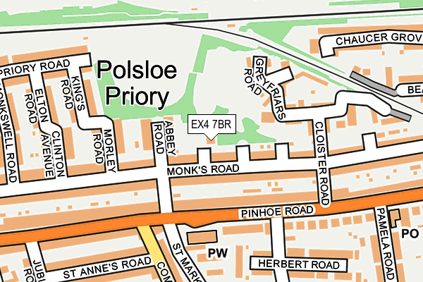 EX4 7BR map - OS OpenMap – Local (Ordnance Survey)