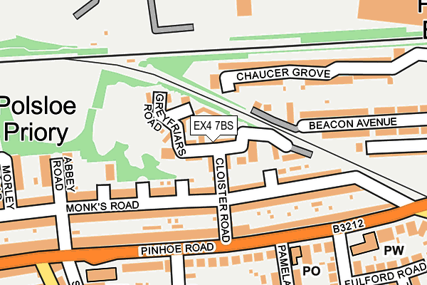 EX4 7BS map - OS OpenMap – Local (Ordnance Survey)