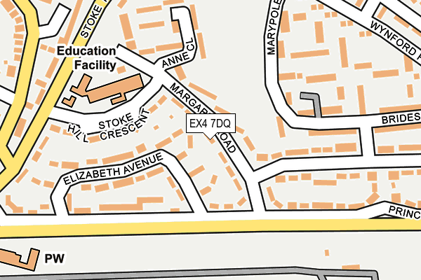 EX4 7DQ map - OS OpenMap – Local (Ordnance Survey)