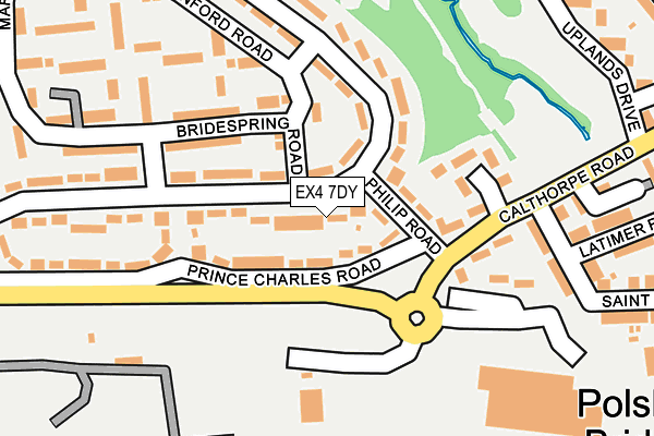 EX4 7DY map - OS OpenMap – Local (Ordnance Survey)