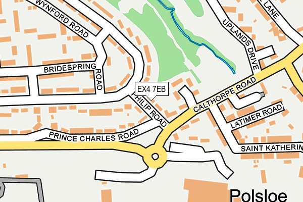 EX4 7EB map - OS OpenMap – Local (Ordnance Survey)
