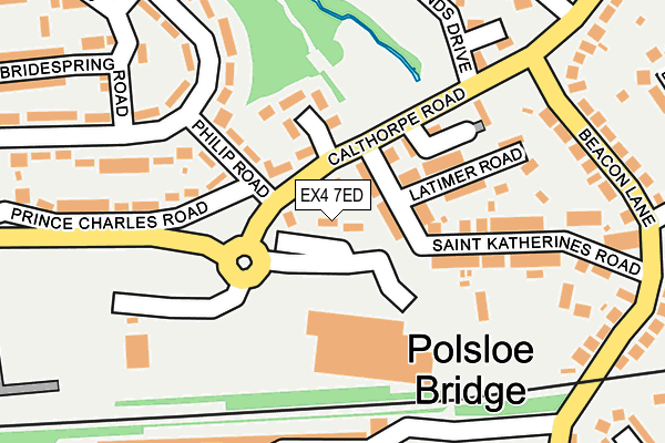 EX4 7ED map - OS OpenMap – Local (Ordnance Survey)