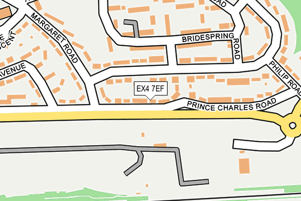 EX4 7EF map - OS OpenMap – Local (Ordnance Survey)