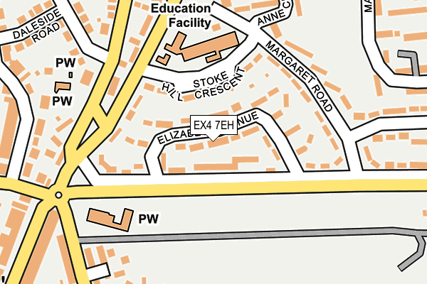 EX4 7EH map - OS OpenMap – Local (Ordnance Survey)