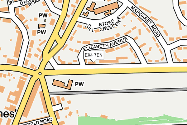 EX4 7EN map - OS OpenMap – Local (Ordnance Survey)