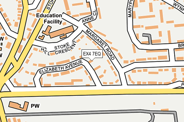 EX4 7EQ map - OS OpenMap – Local (Ordnance Survey)
